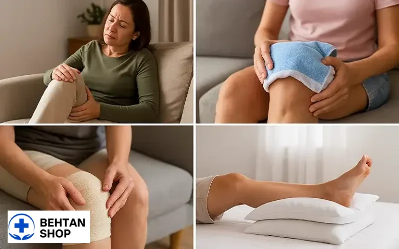 روش موثر برای تسکین فوری درد زانو در خانه | بهتن شاپ