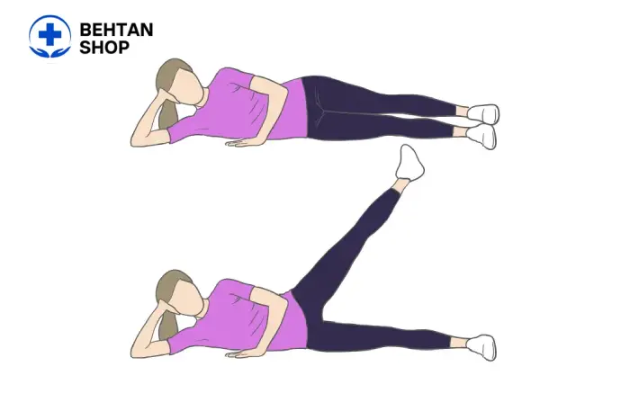 بلند کردن پا از طرفین