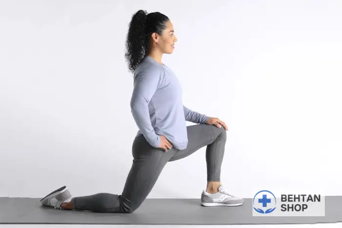 تمرین کشش عضلات فلکسور ران یا خم کننده