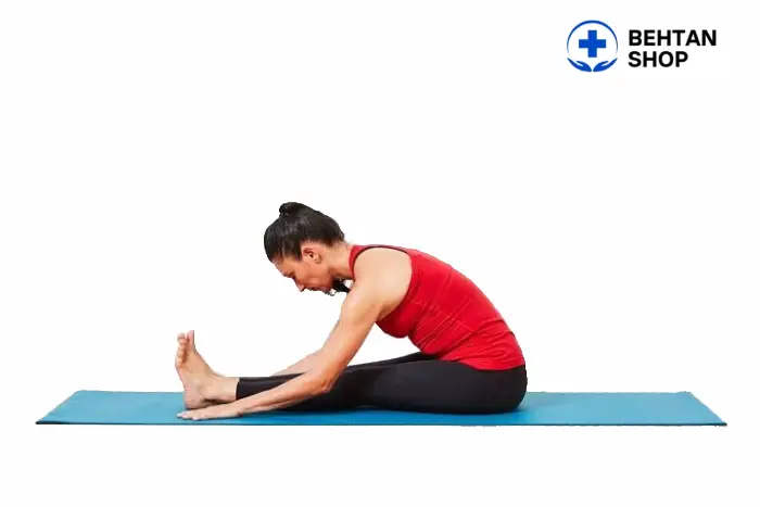 کشش همسترینگ در حالت نشسته