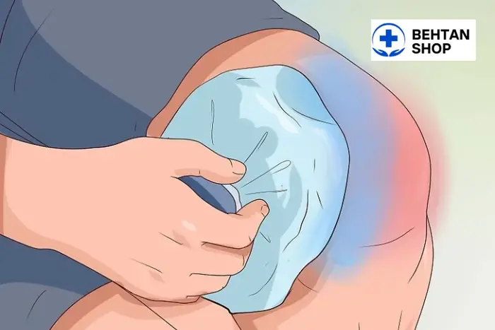 کمپرس سرد و گرم برای کشیدگی تاندون