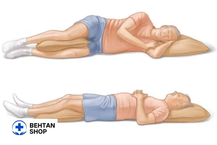 طرز خوابیدن بعد از عمل